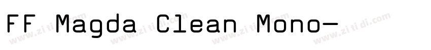 FF Magda Clean Mono字体转换